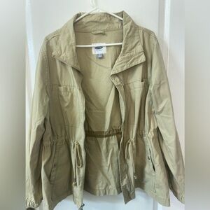 Old Navy Cinch Waist Canvas Jacket